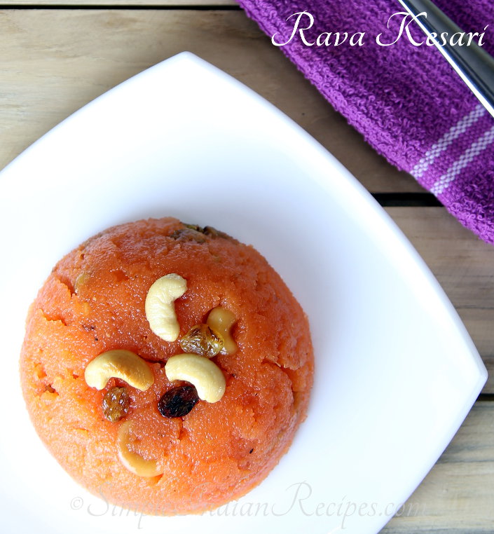 Rava Kesari Sooji Halwa Simple Indian Recipes